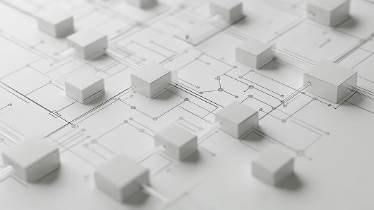 Digital conversion funnel concept in hands
